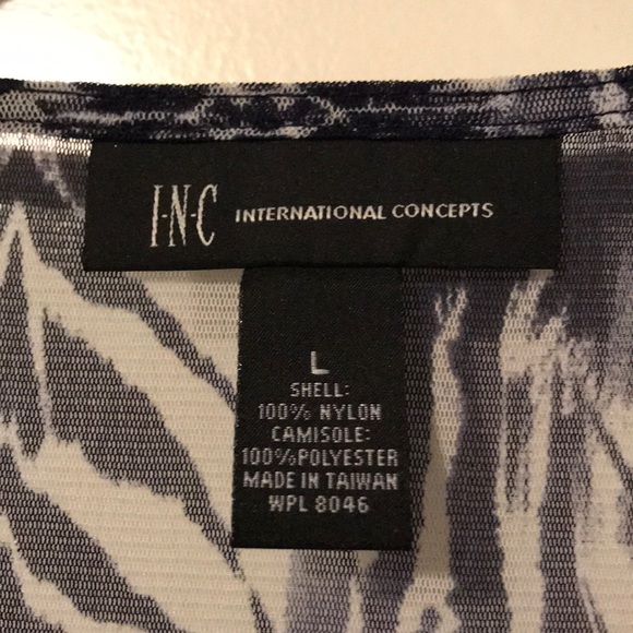 NWOT INC Sheer Top with Camisole - Picture 4 of 6